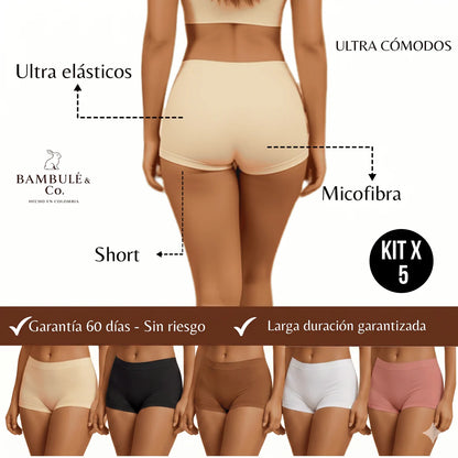 5 Boxers Seamless - microfibra